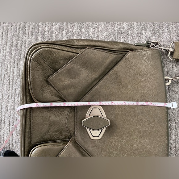 Olive Green Alexis Hudson genuine leather crossbody. - Picture 14 of 14